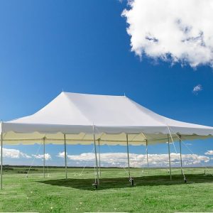 Pole Party Tent - White 20' x 30'