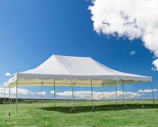 Pole Party Tent - White 20' x 30'