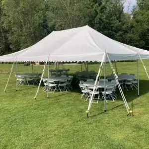 Pole Tent - White 20' x 40'