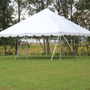 Pole Party Tent - White 20' x 20'