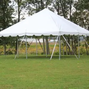 Pole Tent - White 20' x 20'