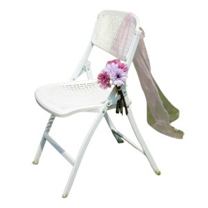 White Plastic Folding Chair