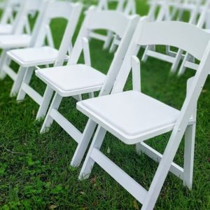 White Resin Chair
