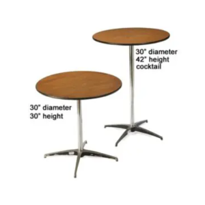 30” Round Table (LOW or HIGHTOP)