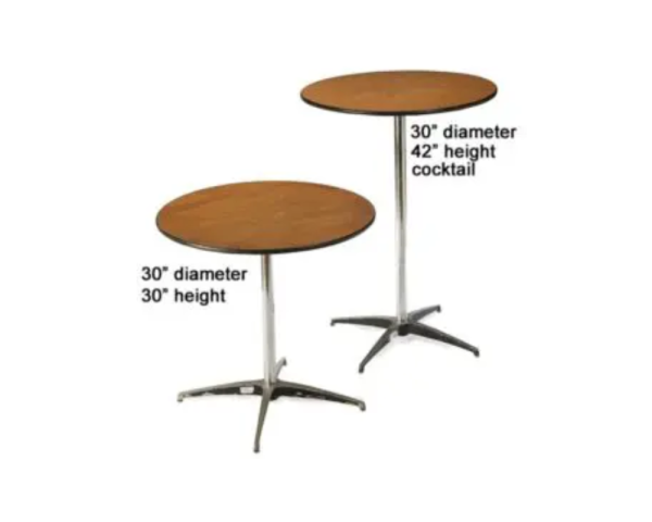 30” Round Table (LOW or HIGHTOP)