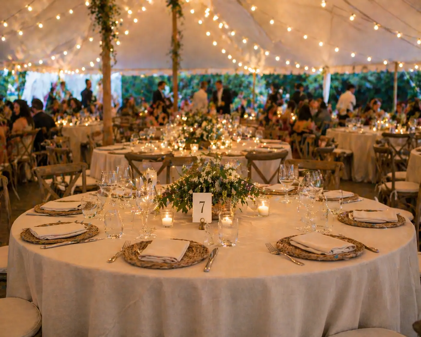 tables in an event